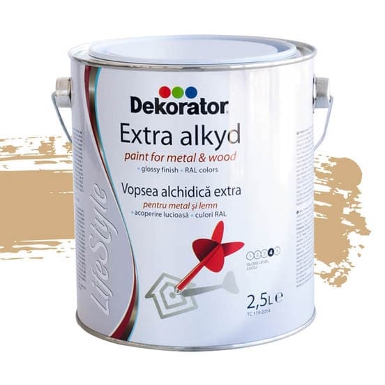 Алкидна боя Dekorator Екстра RAL 1001 беже 2,5л
