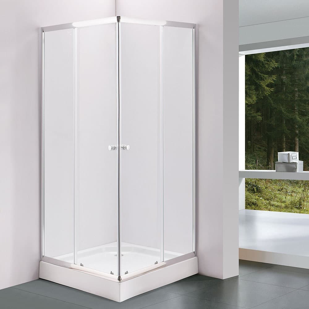 Квадратна душ кабина с корито 90x90x195 8126ER SET