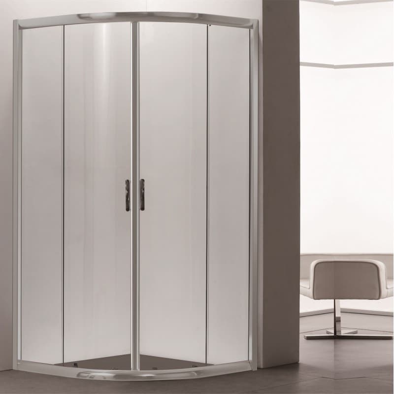 Овална душ кабина без корито 8130ER / 80x80x195 см