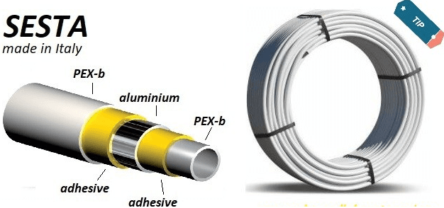 Тръба Pex-Al-Pex 16х2 Sesta