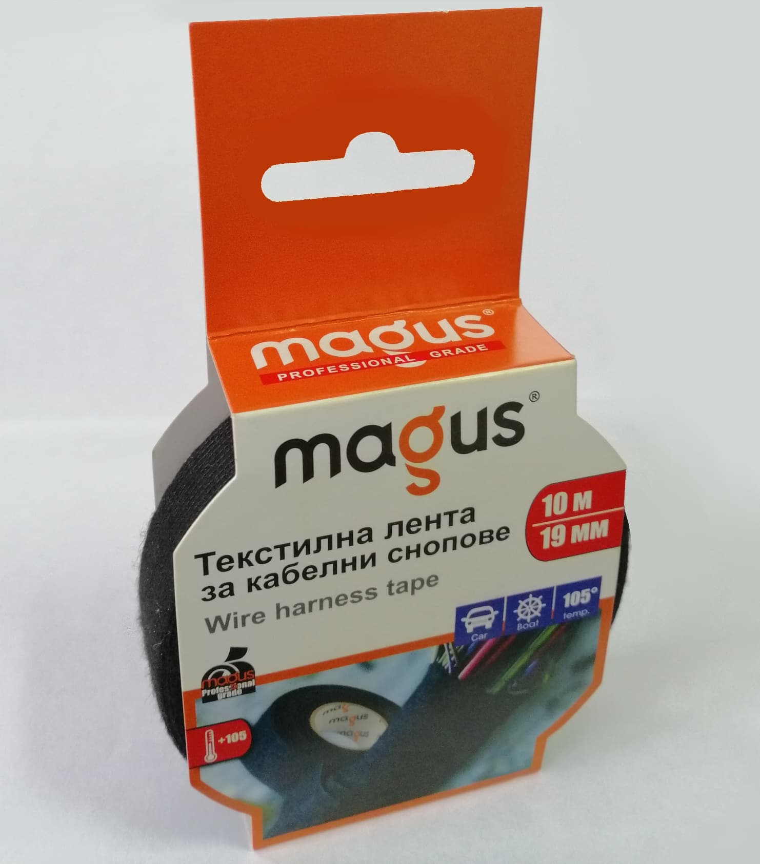 Текстилна лента за кабелни снопове Magus 10м/19мм