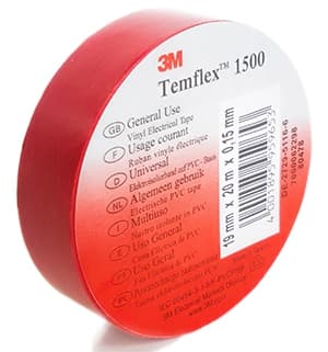Изолирбанд 3М Temflex 1500 червен 10м/15мм