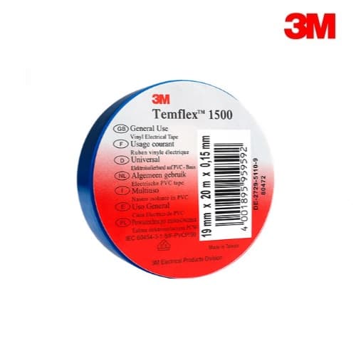 Изолирбанд 3М Temflex 1500 син 10м/15мм 
