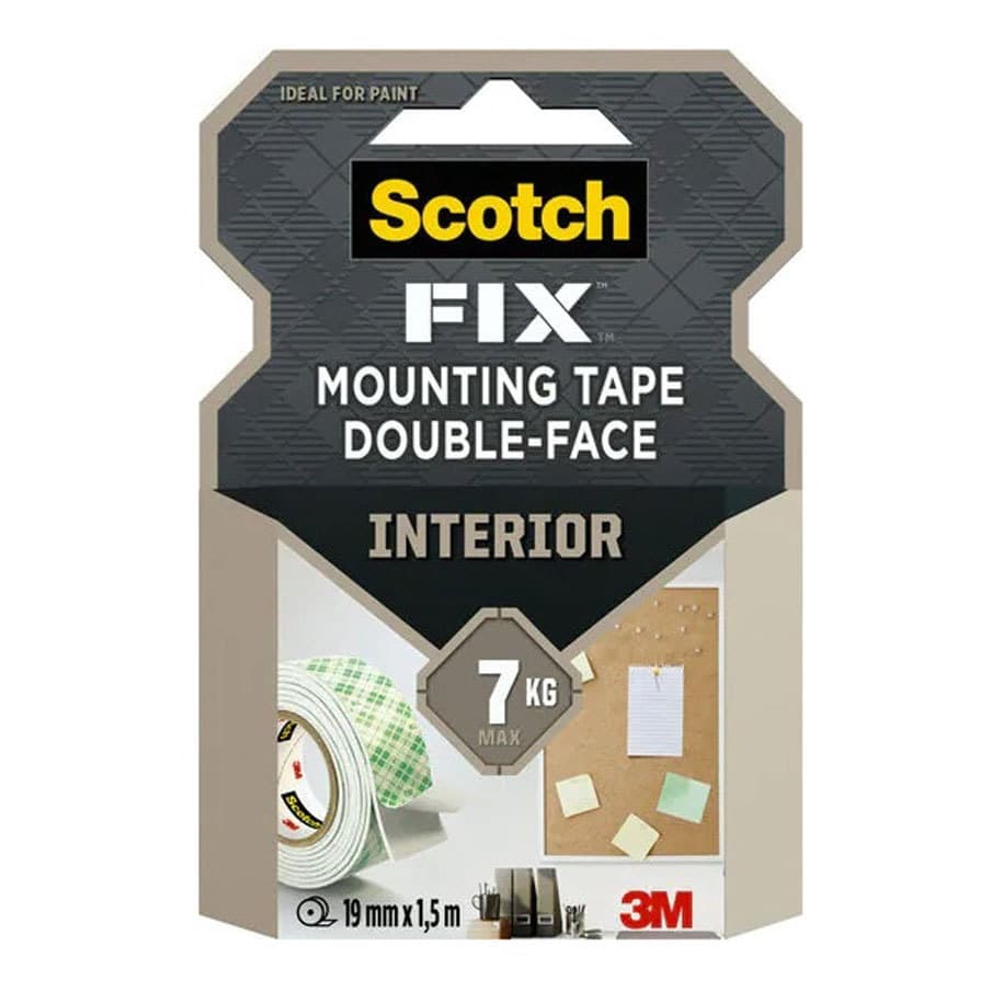 Двустранна монтажна лента 3M Scotch 40011915 вътрешна 1.5м/19мм PE