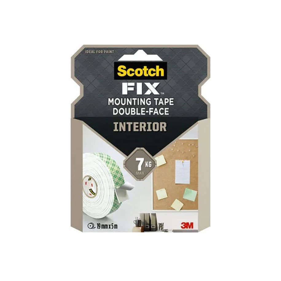 Двустранна лента 3M Scotch 5м/19мм вътрешна PE