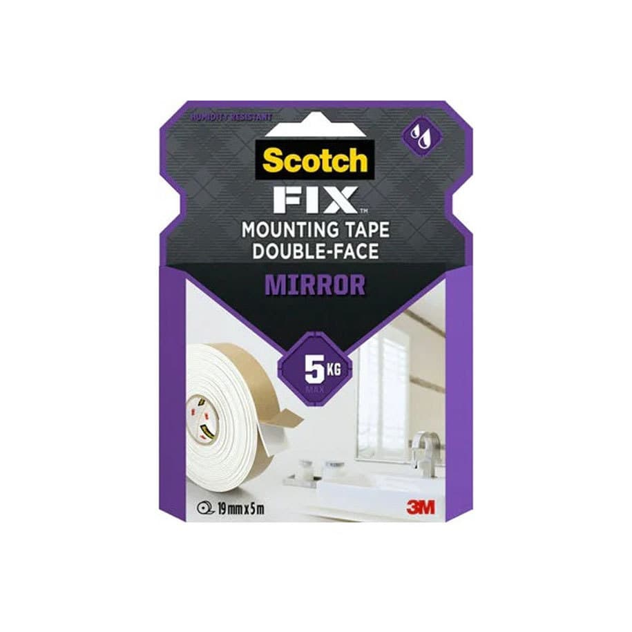 Двустранна лента за огледала 3M Scotch 40031950 5м/19мм PU