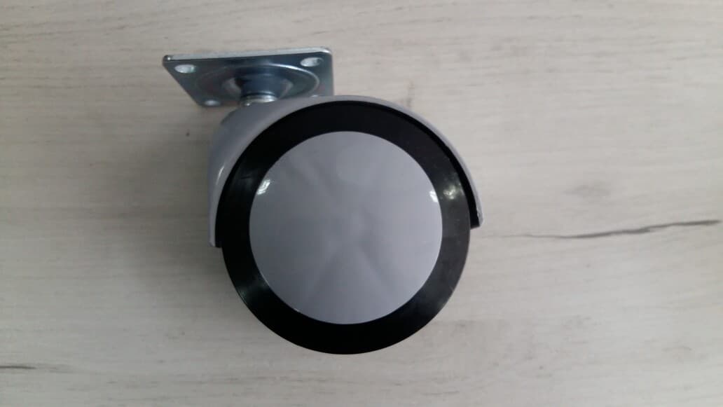 Колелце HTC-557 с планка H-100мм Ø75мм
