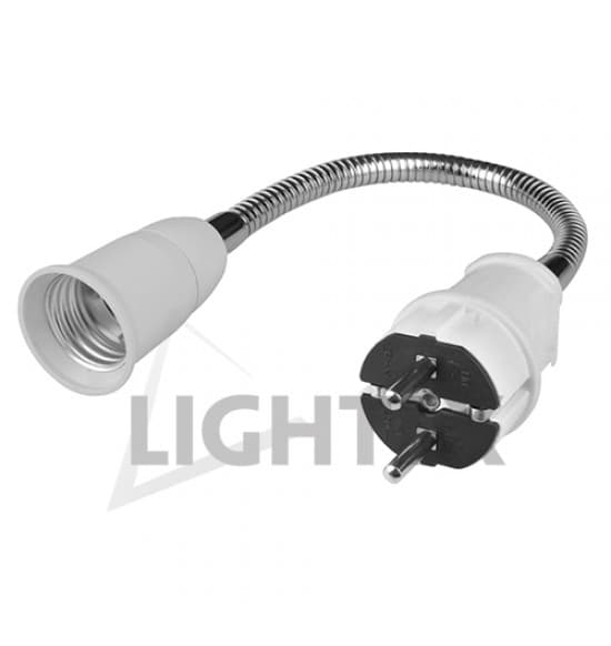 Фасунга Е27 с кабел и щепсел Lightex
