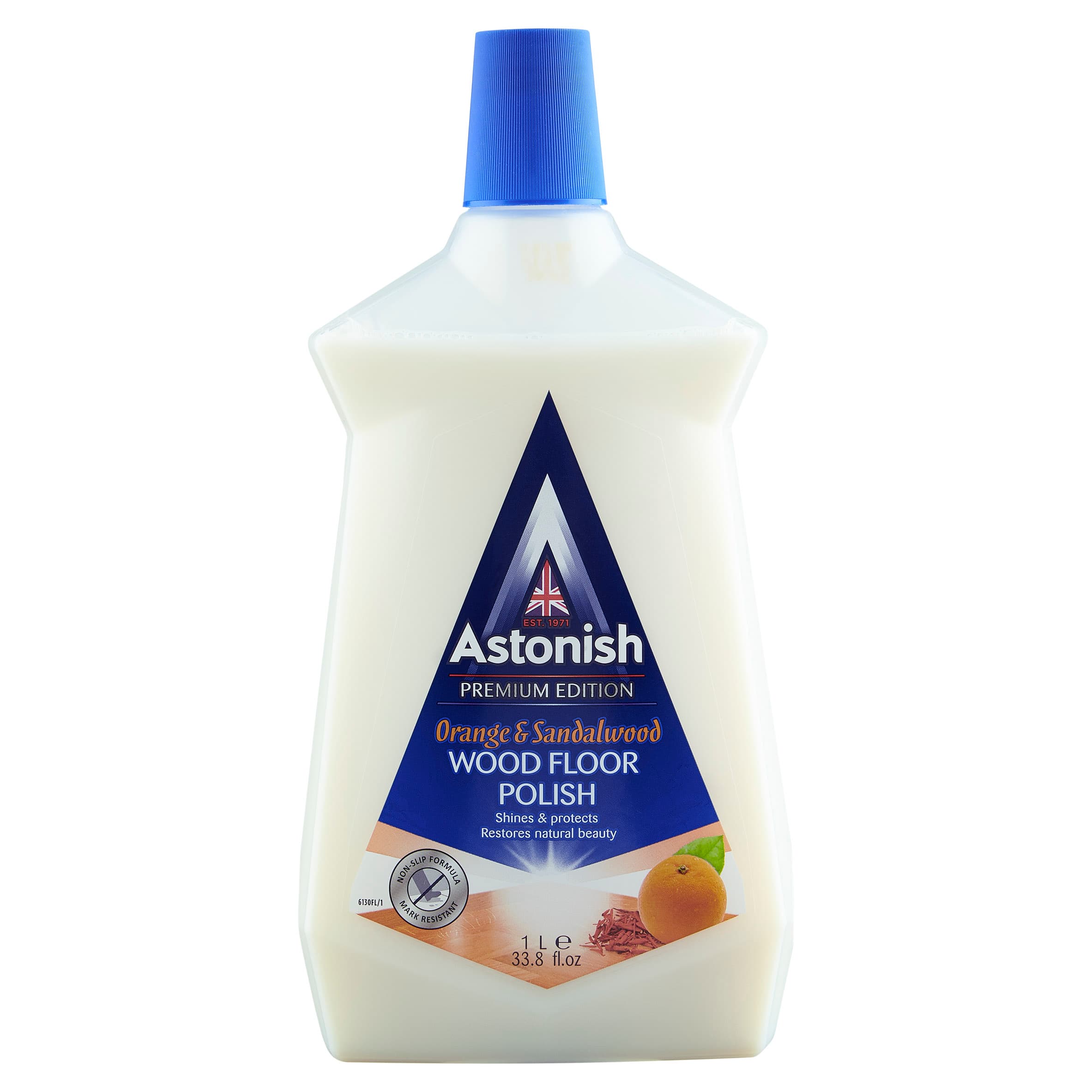 Препарат за полиране на дървен под Astonish Портокал и Сандалово дърво 1л