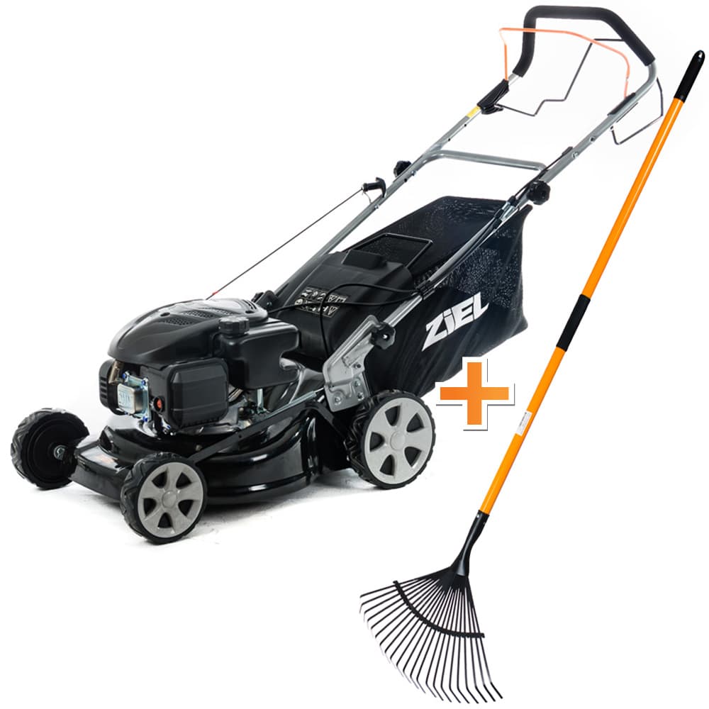 Бензинова самоходна косачка Ziel KCL17S / 2.2 kW + гребло с 22 зъба