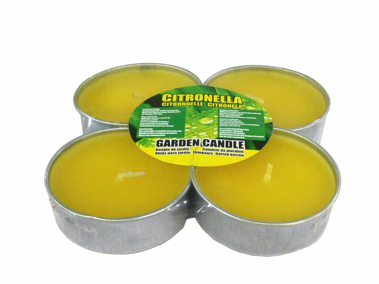 Чаени свещи против насекоми джъмбо Citronella 4 броя