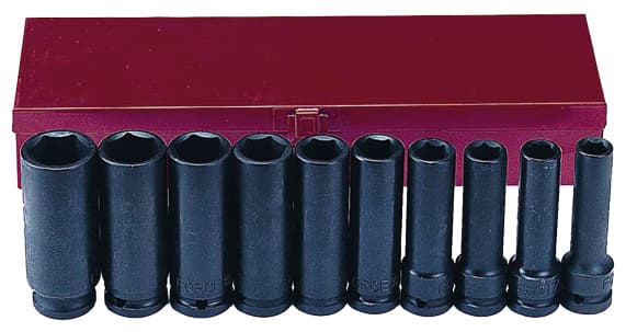 Комплект удължени ударни вложки Force 1/2" (11-24mm) 10 броя
