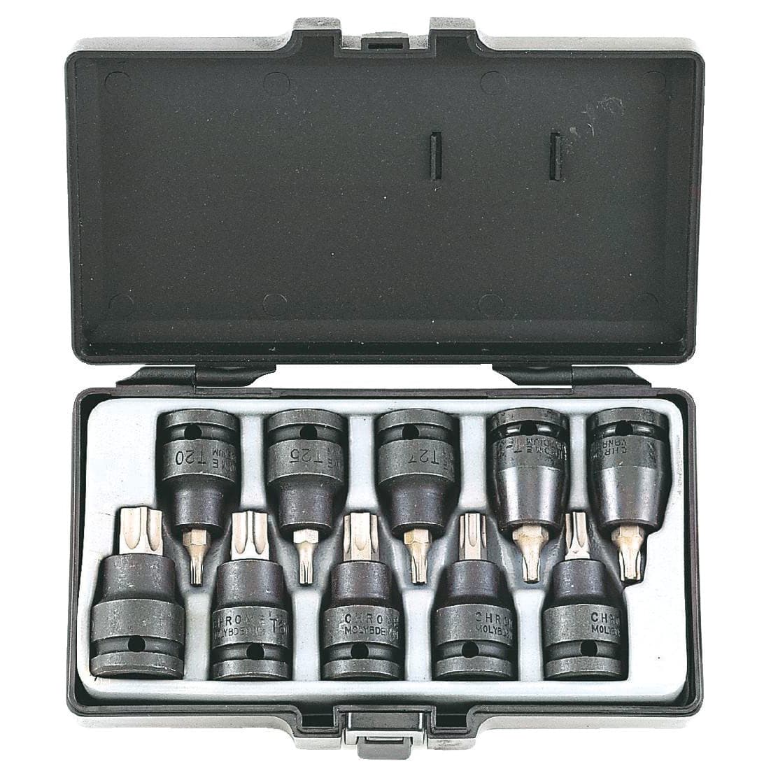 Ударни вложки 1/2" накрайник TORX комплект 10 броя