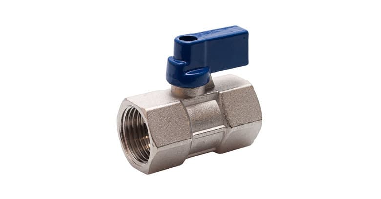 Сферичен мини кран FDH ЖЖ 1/2'' никел