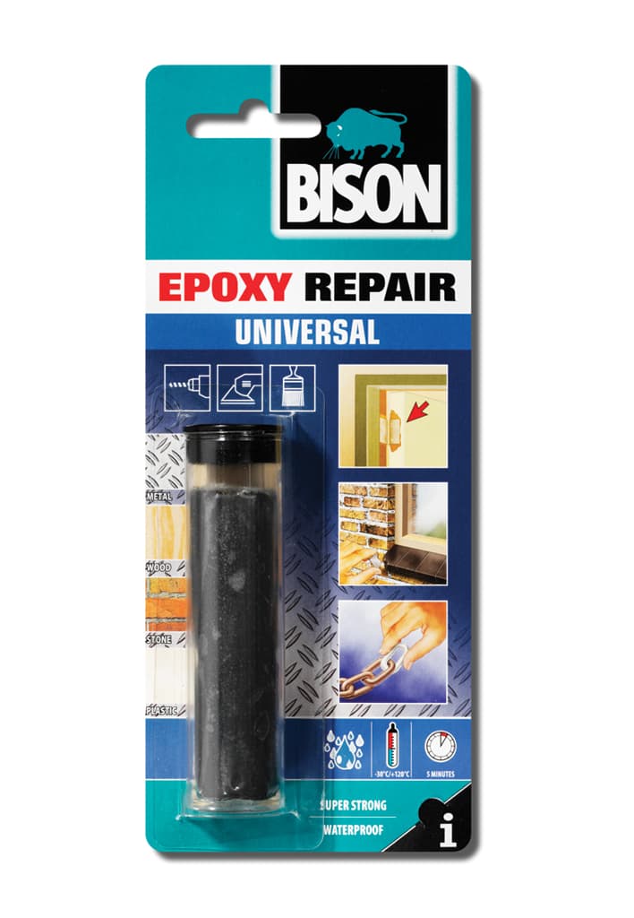 Двукомпонентна епоксидна смес / стомана универсал Bison Epoxy Repair Universal 56 гр / блистер