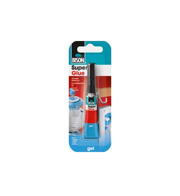 Супер лепило Bison Super Glue ® 2гр / гел карта