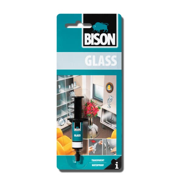 Лепило за стъкло спринцовка Bison Glass ® 2 мл / блистер