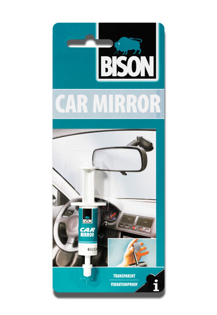 Лепило за авто огледало спринцовка Bison Car Mirror ® 2 мл / блистер