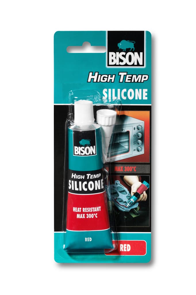 Топло и маслоустойчив силикон Bison High Temp ® туба 60 мл / блистер