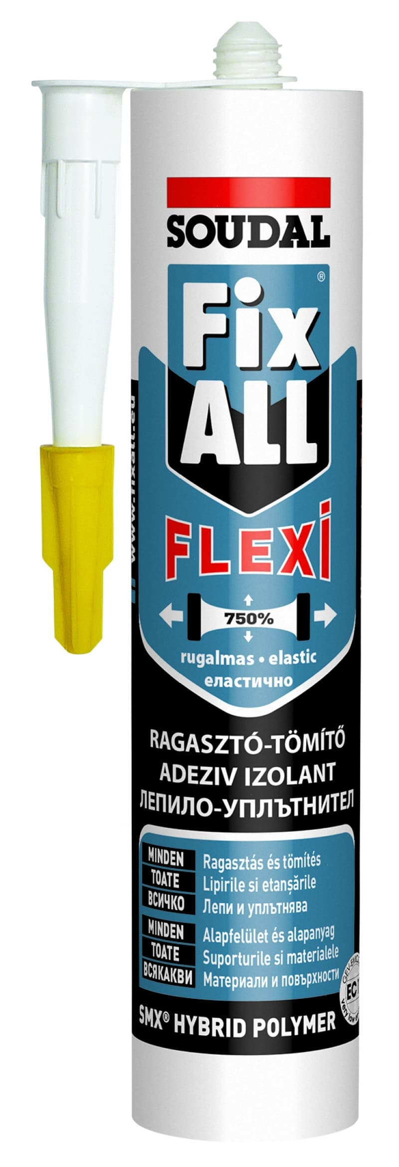 Лепило - уплътнител Soudal Fix All Flexi бял 290мл