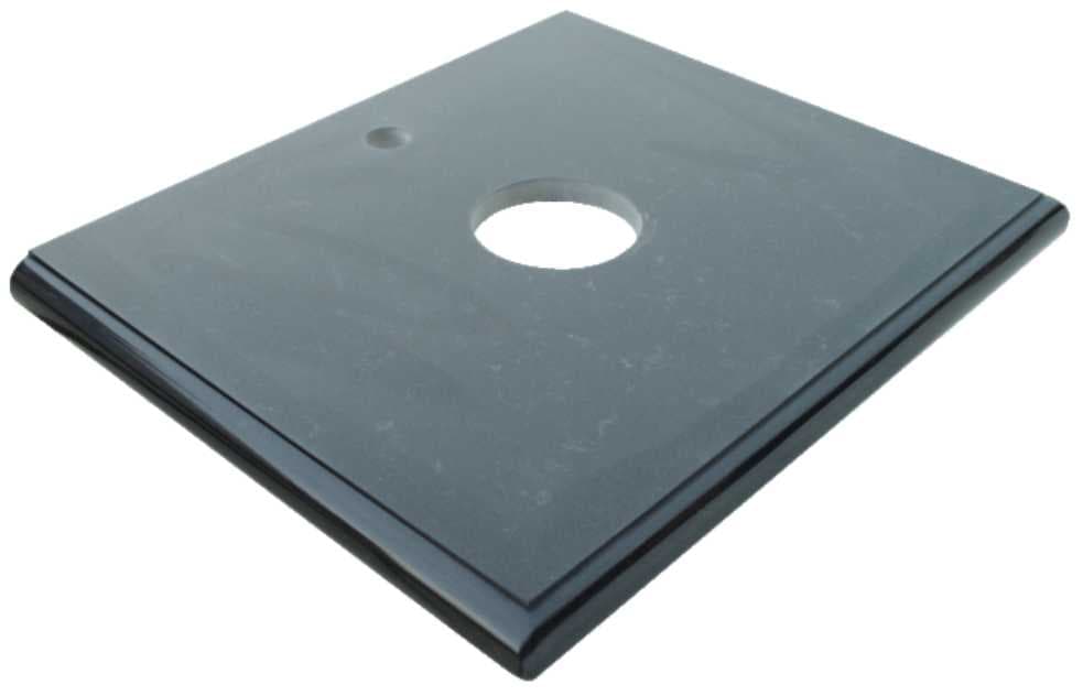 Плот за баня кварцов камък Inter Ceramic Pietra черен