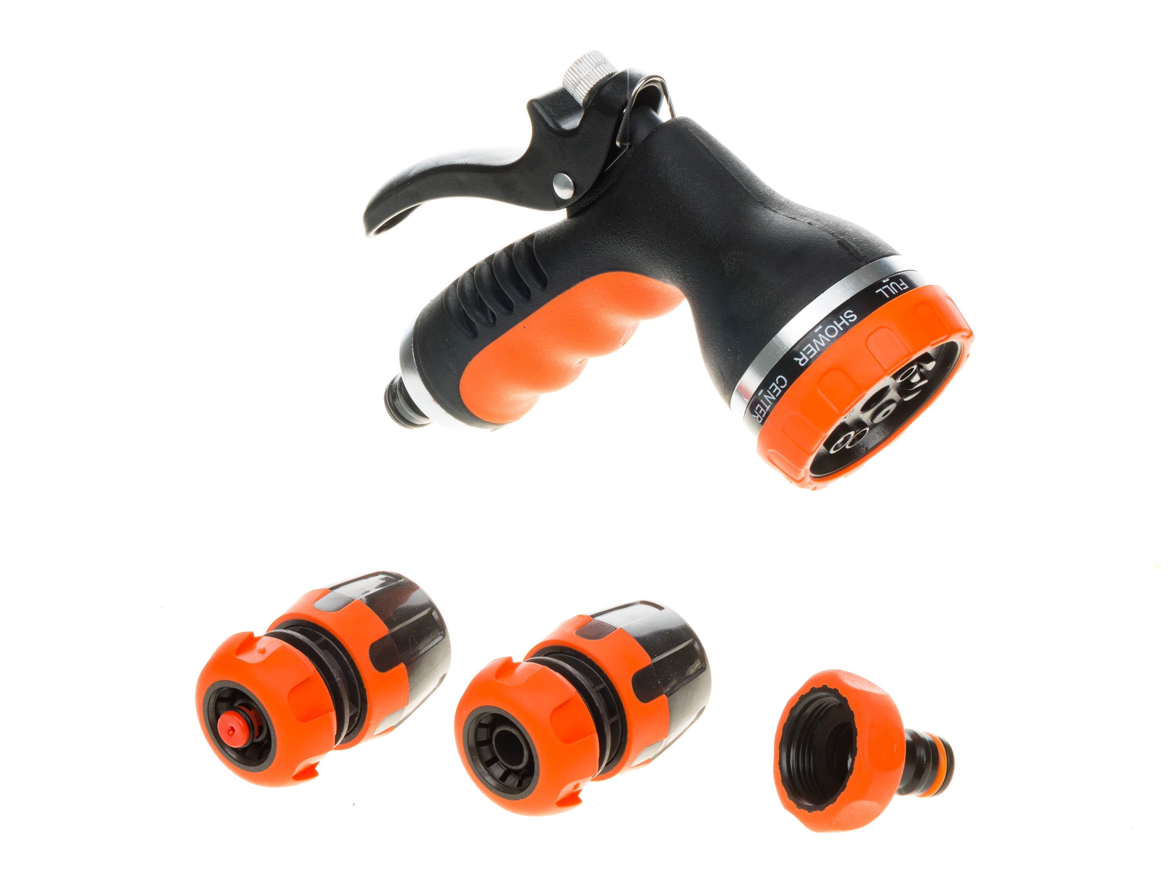 Комплект пистолет 8 струи и конектори G.Garden Soft grip