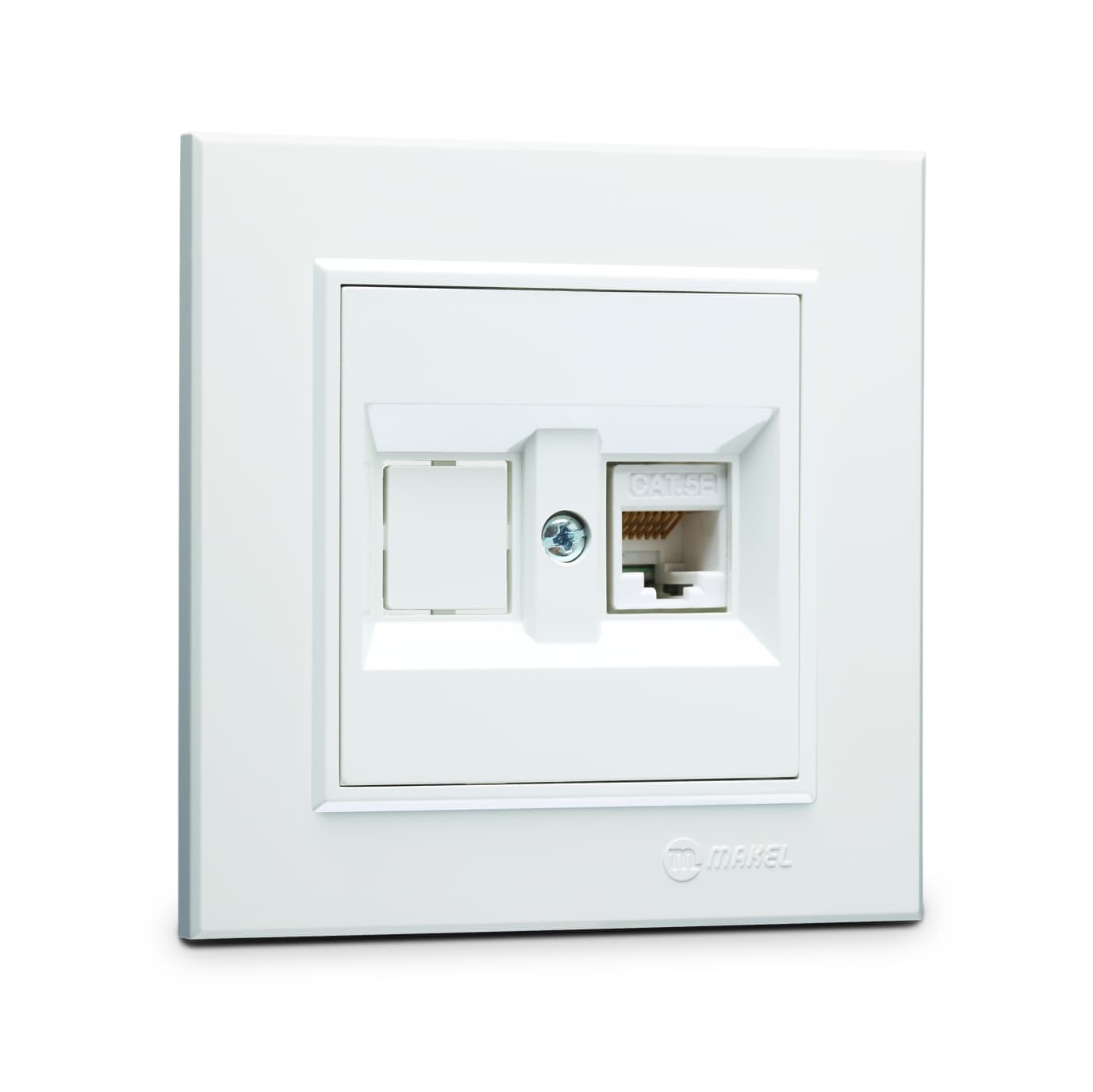 Розетка за компютър Karea Makel CAT 5E+ бяла