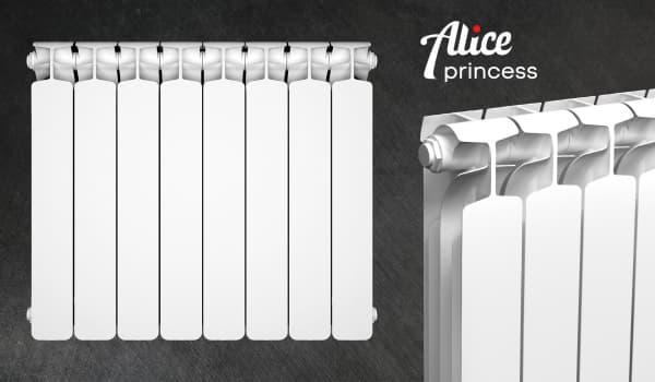 Алуминиев радиатор / глидер Sira Alice Princess H500 / 164W 