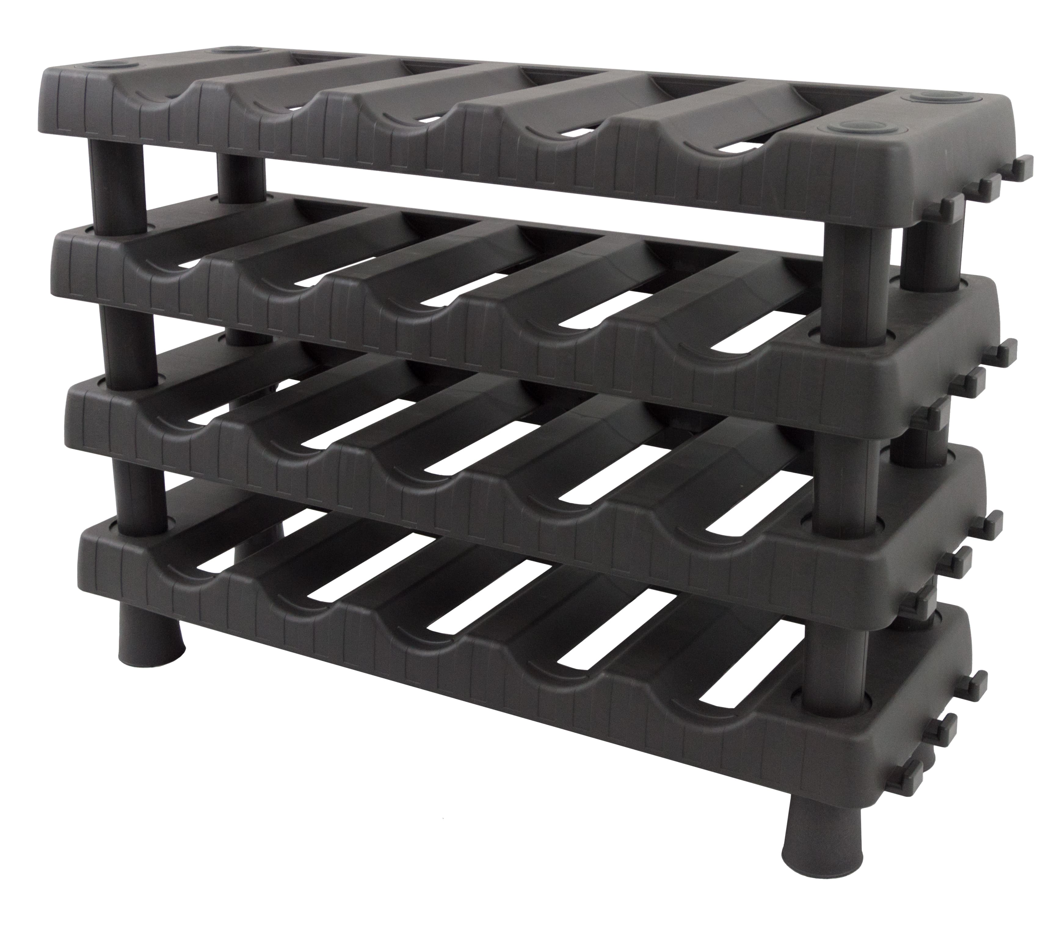 PVC стелаж за вино 715х220х495 / 4 рафта / 20 бутилки