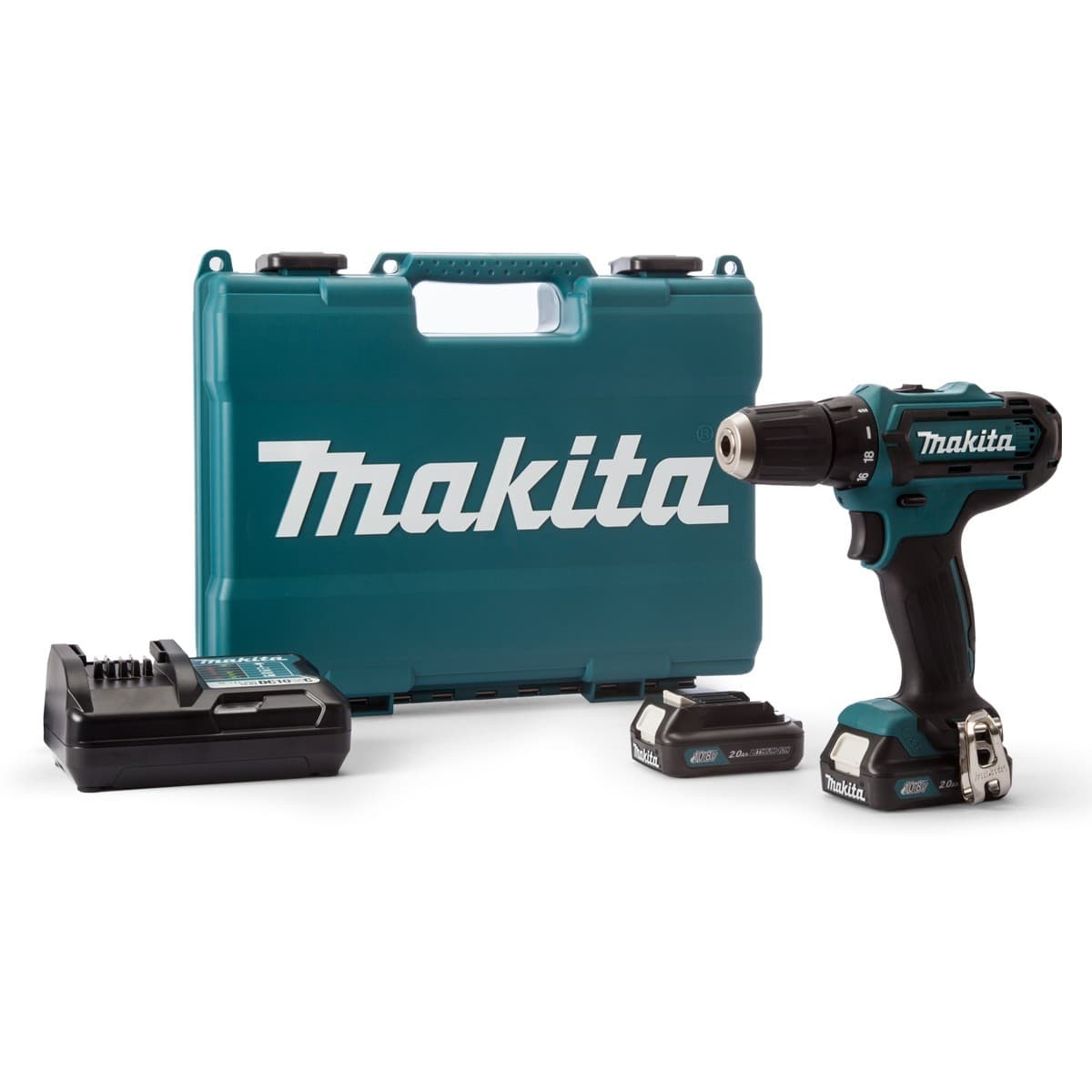 Акумулаторен винтоверт със зарядно и куфар Makita DF331DWYE 14/30 Nm 10.8V 