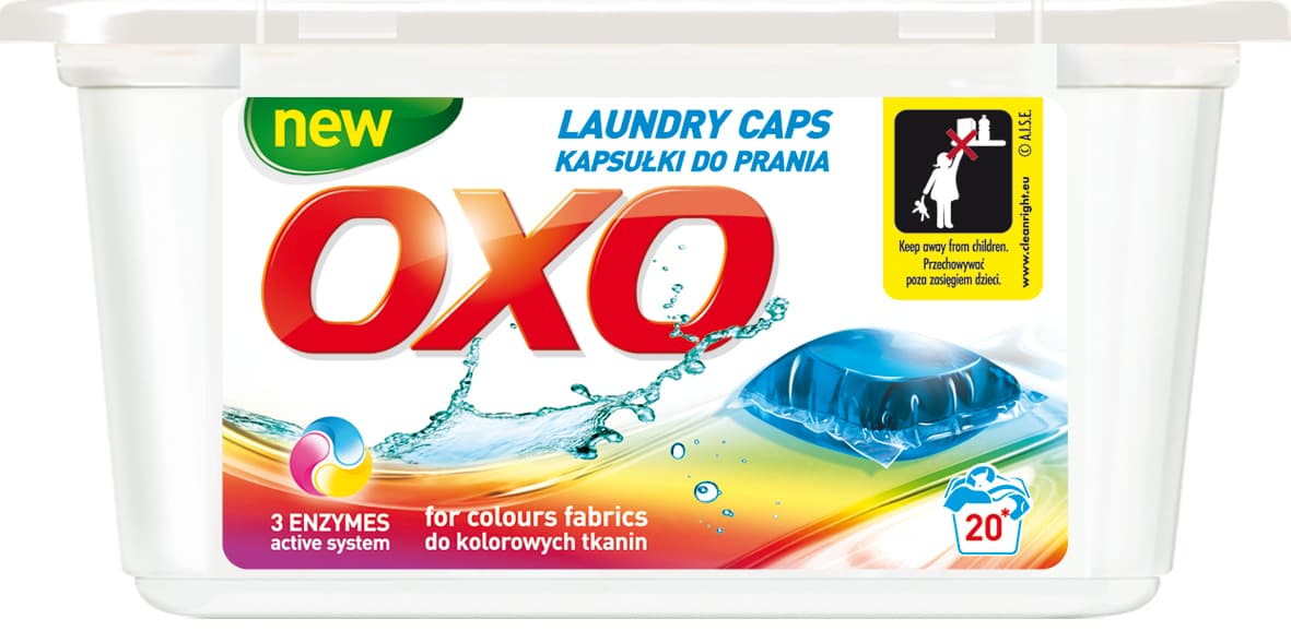 Капсули за цветно пране OXO 20 броя