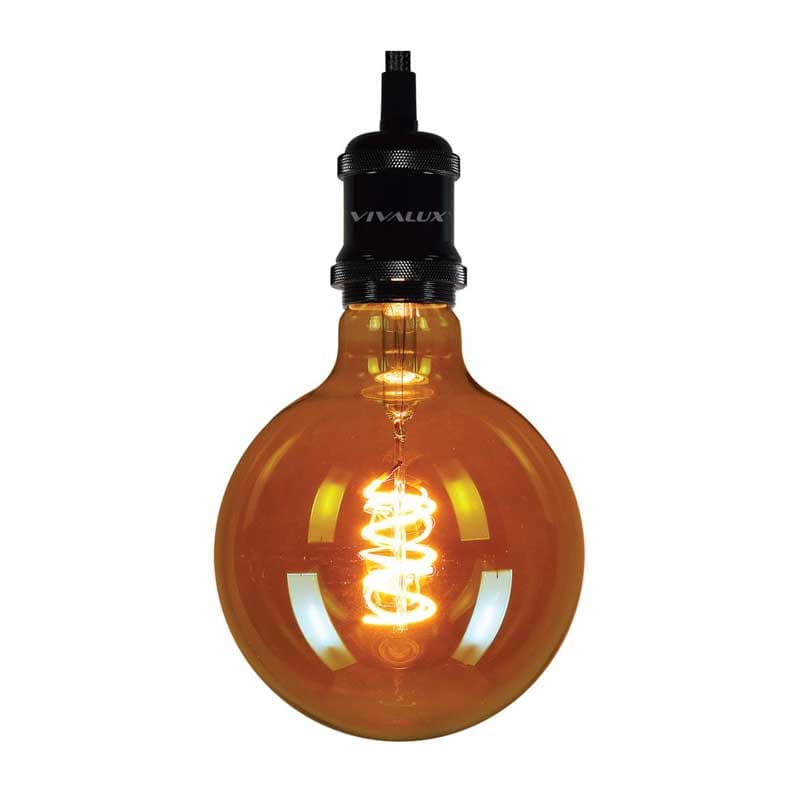LED крушка филамент Vivalux GFD125 4W E27 2200K Flick Deco LED Винтидж