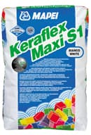 Еластично дебелослойно бяло лепило 23kg Mapei Keraflex Maxi С2ТЕ S1