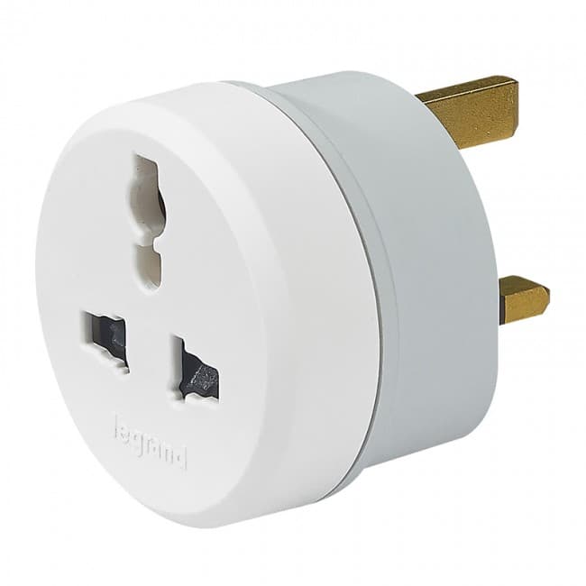 Адаптер Multi стандарт / UK стандарт бял 16А Legrand