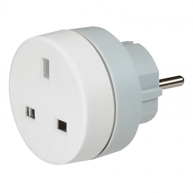 Адаптер UK / шуко стандарт бял 16А Legrand