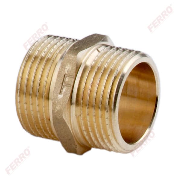 Нипел месинг Ferro 1/2"