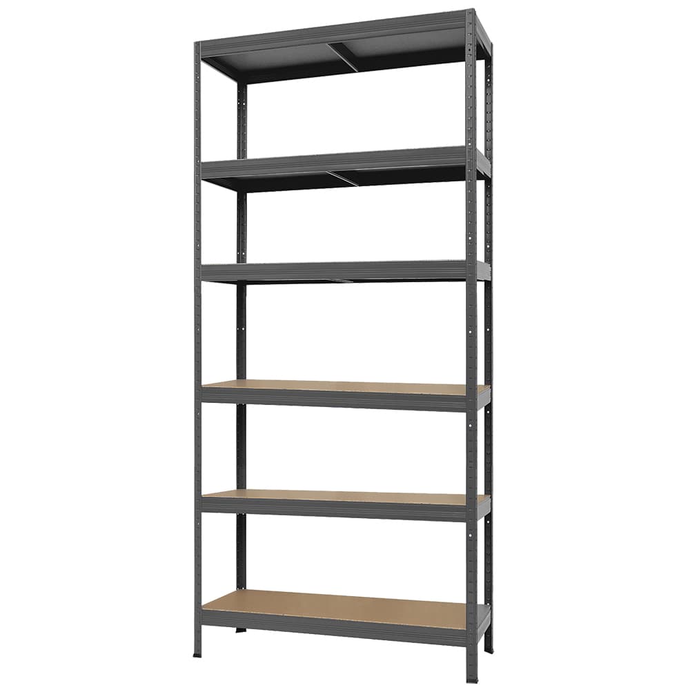 Метален стелаж Futur 2130/900/600 MDF 6x275кг черен 