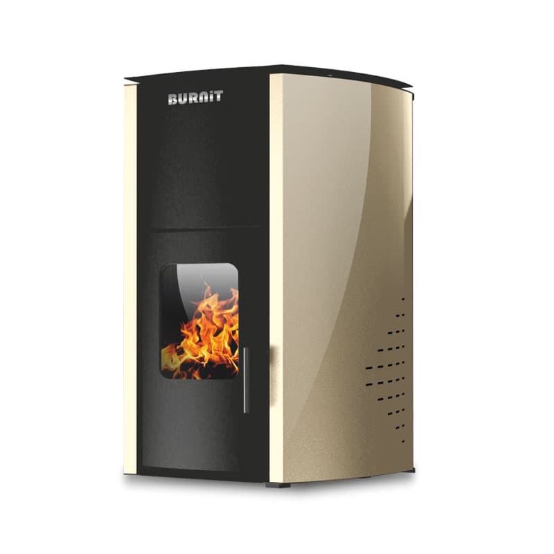 Пелетна камина Burnit Comfort 25 с водна риза / слонова кост