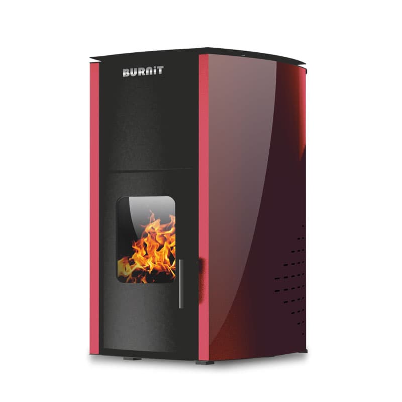 Пелетна камина Burnit Comfort 13 с водна риза / бордо