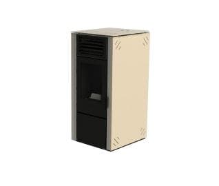 Пелетна камина Verso VPBS8 / ivory chrom суха 8 kW