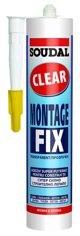 Монтажно лепило Монтаж фикс Clear 280 мл