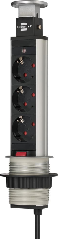 Бюро разклонител Brennenstuhl Tower Power с 3 контакта / 2м 