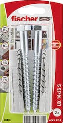 Универсален дюбел комплект с винт Fischer UX 14x75 S K NV блистер