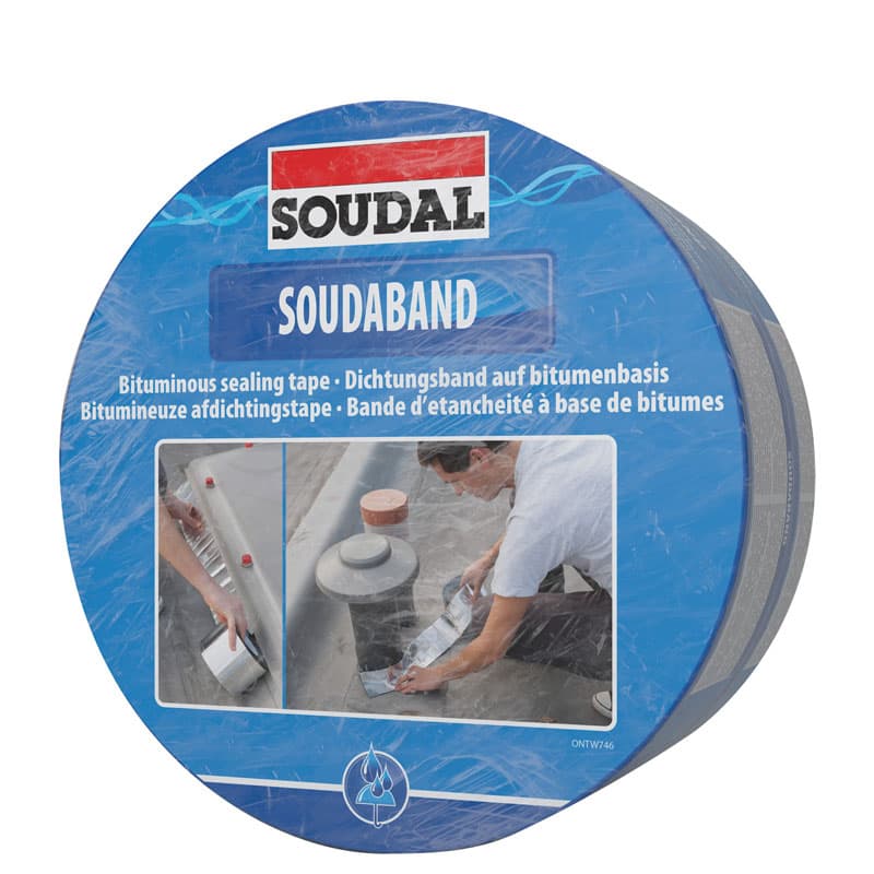 Битумна уплътнителна лента Soudal алуминий 10см/10м
