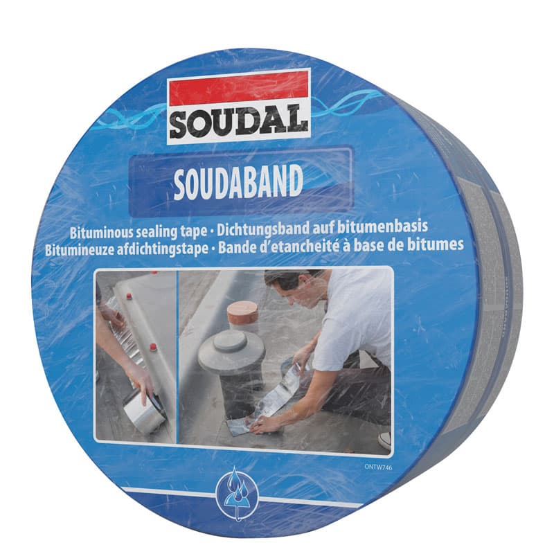 Битумна уплътнителна лента Soudal алуминий 30см/10м