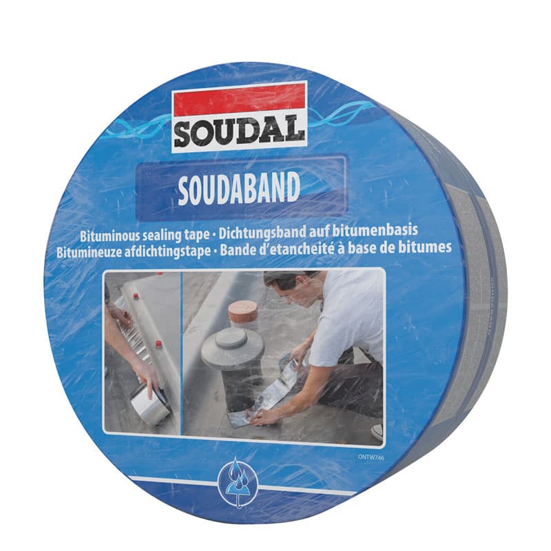 Битумна уплътнителна лента Soudal Soudaband теракота 7,5см/10м