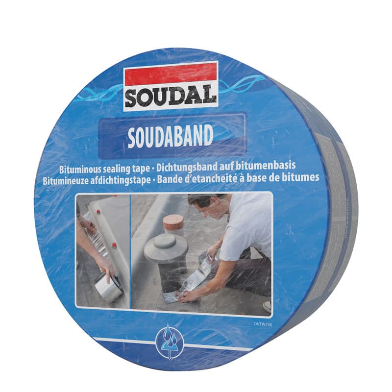 Битумна уплътнителна лента Soudal алуминий 5см/10м