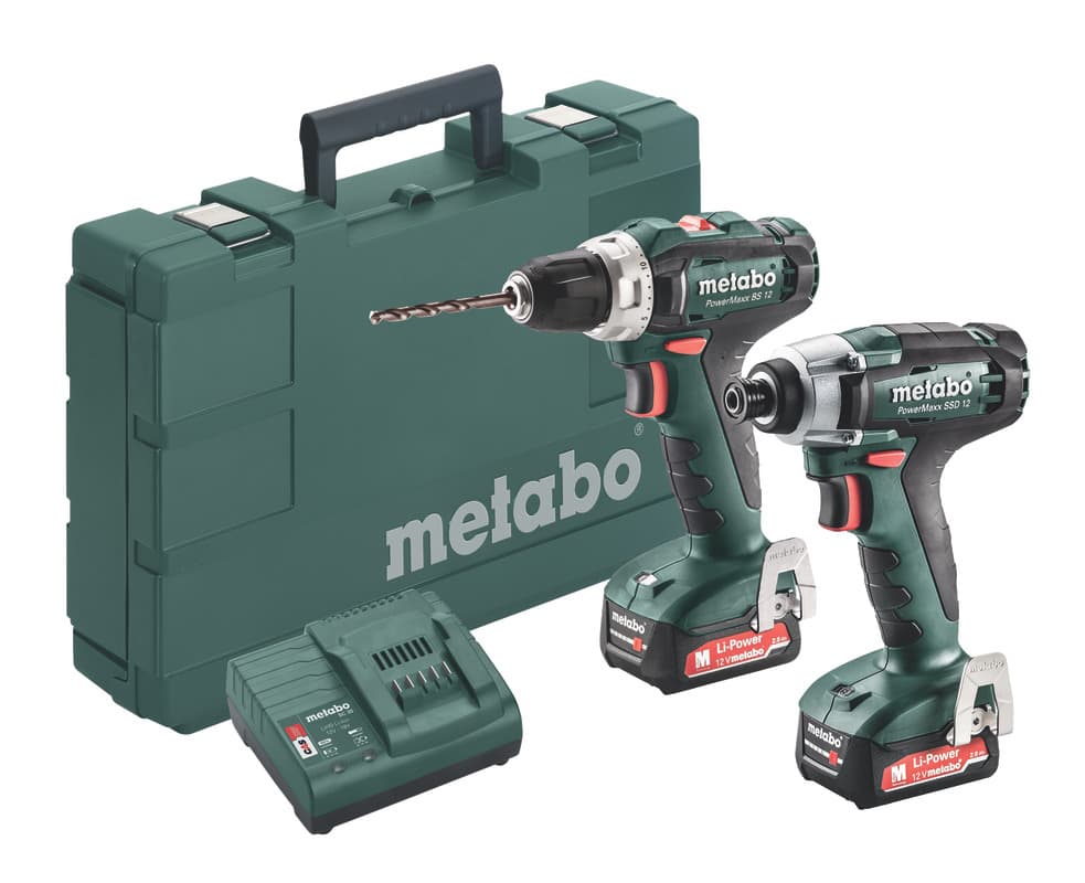 Акумулаторни винтоверт и гайковерт Metabo Combo Set 2.7.1 12 V BS + SSD 2x2.0Ah