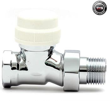 Прав радиаторен кран за термоглава хром 1/2'' THS Thermostyle