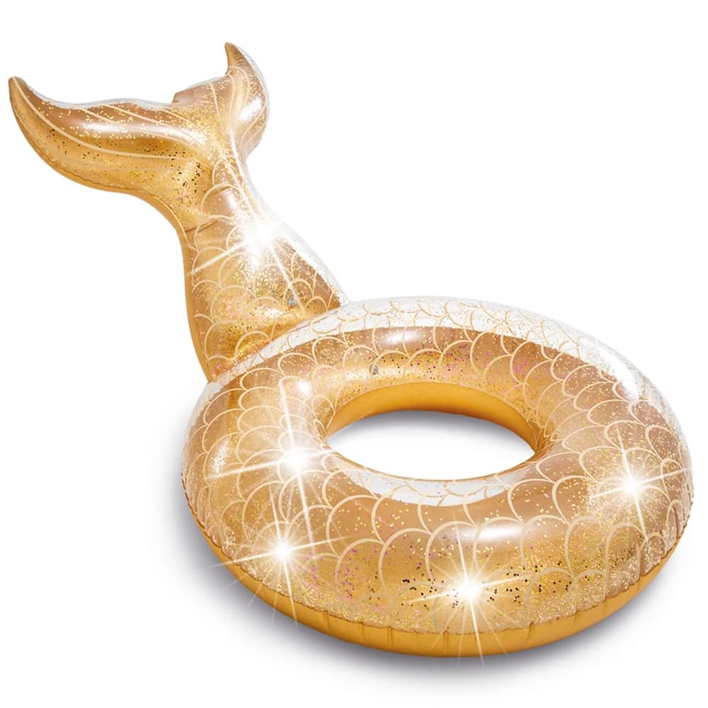 Надуваем пояс Intex Русалка Glitter 56258EU 147x107x79см